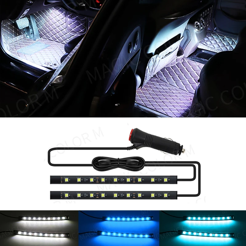 

Magic colorM Car Interior Backlight Foot Light Led Decorative Atmosphere Lamp Cigarette Lighter Auto Accessories Waterproof 12V