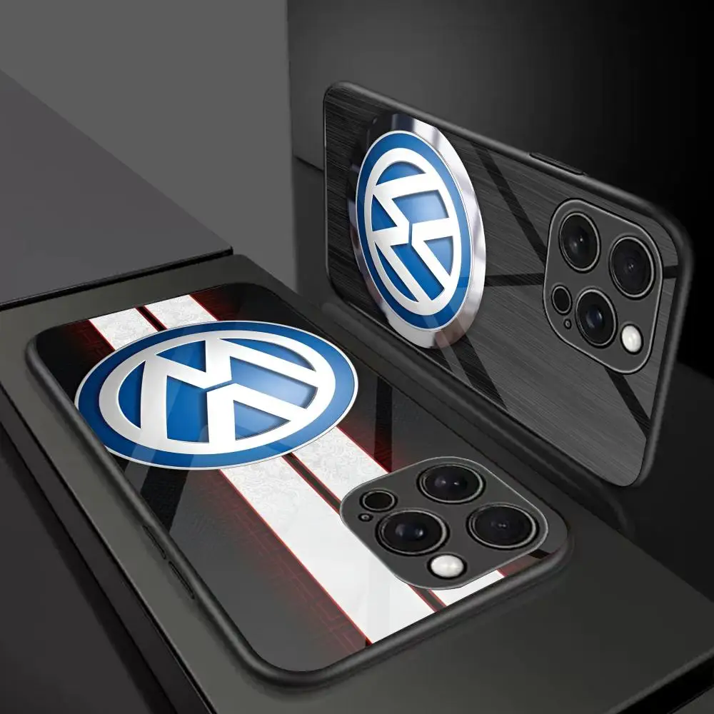Автомобильный V-Volkswagen MAISTO коврик для мыши стеклянный чехол телефона Iphone 16 15 14 13 11 12