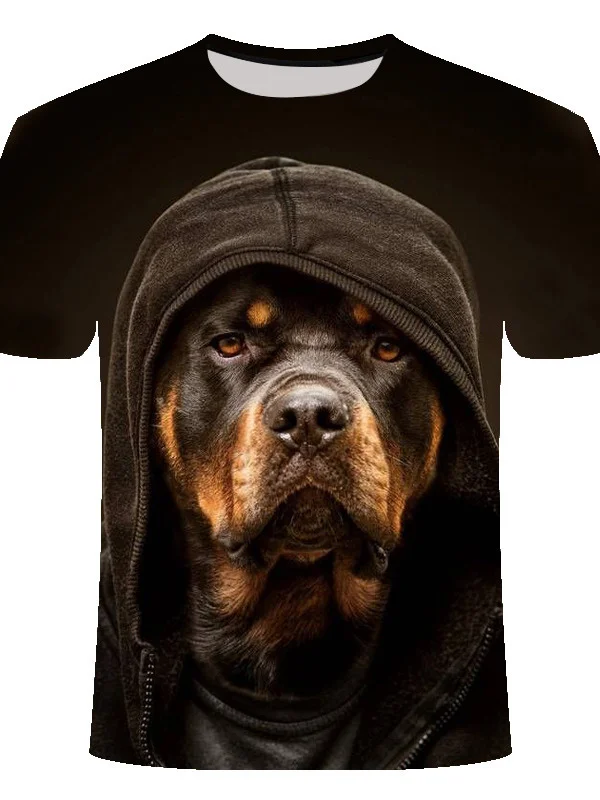 

3d cat print t-shirt for men and women, short sleeve casual t-shirt with collar in o, summer New
