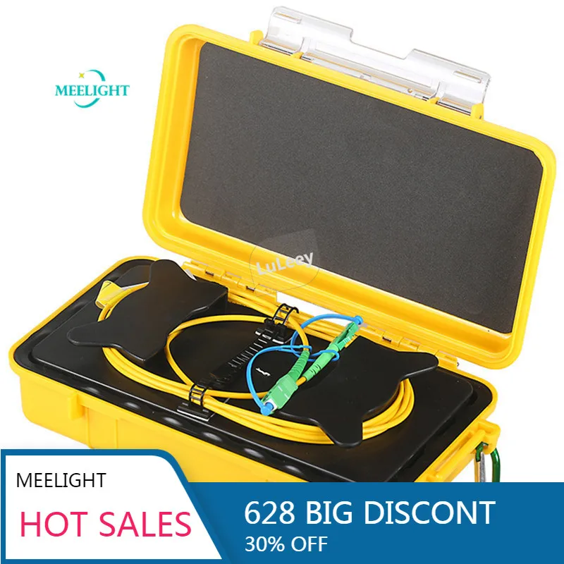 

Single-Mode 1000 M OTDR Test Extension Cable SC/APC-LC/APC Optical Fiber Jump Cable Box