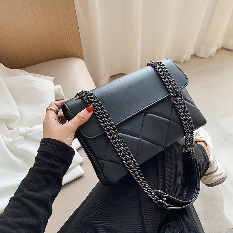 

Winter Shoulder Bag Women's Bag 2020 New Fashion All-match Chain Messenger Bag Niche Design Texture Single Shoulder Envelope Bag