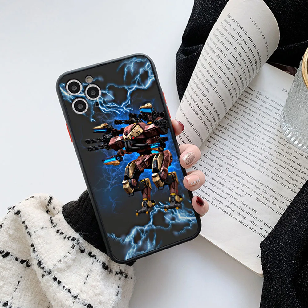 Matte Phone Case for iphone 16 14 13 15 Pro Max 8 7 Plus 12 11 Mini XR X XS SE Super Robot Wars Transparent Funda Shell