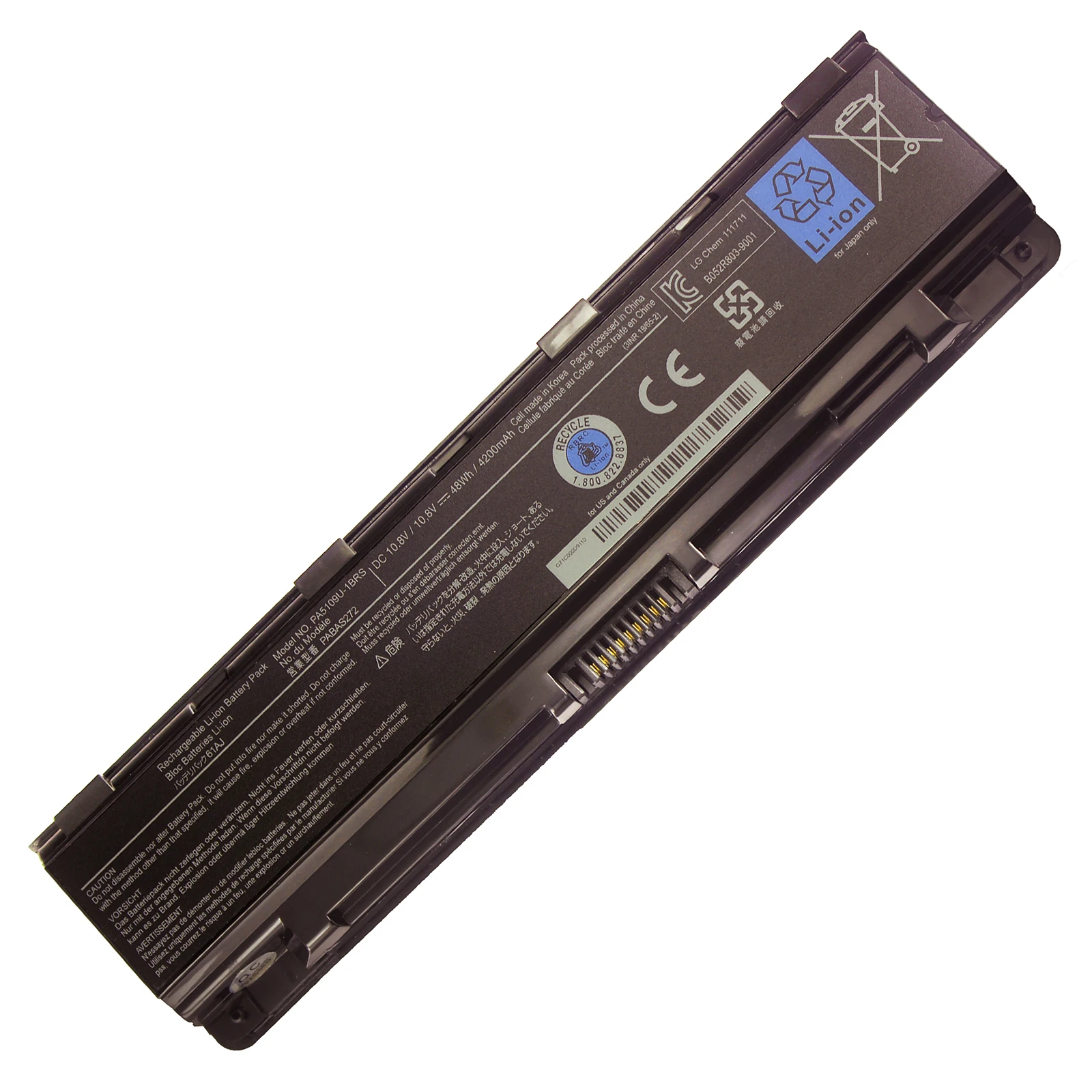 Фото PA5109U-1BRS PA5024U-1BRS Аккумулятор для Toshiba C45 C50 C50D C55 C70 L70 P800 P870 L840 L800 S840 S870 №2