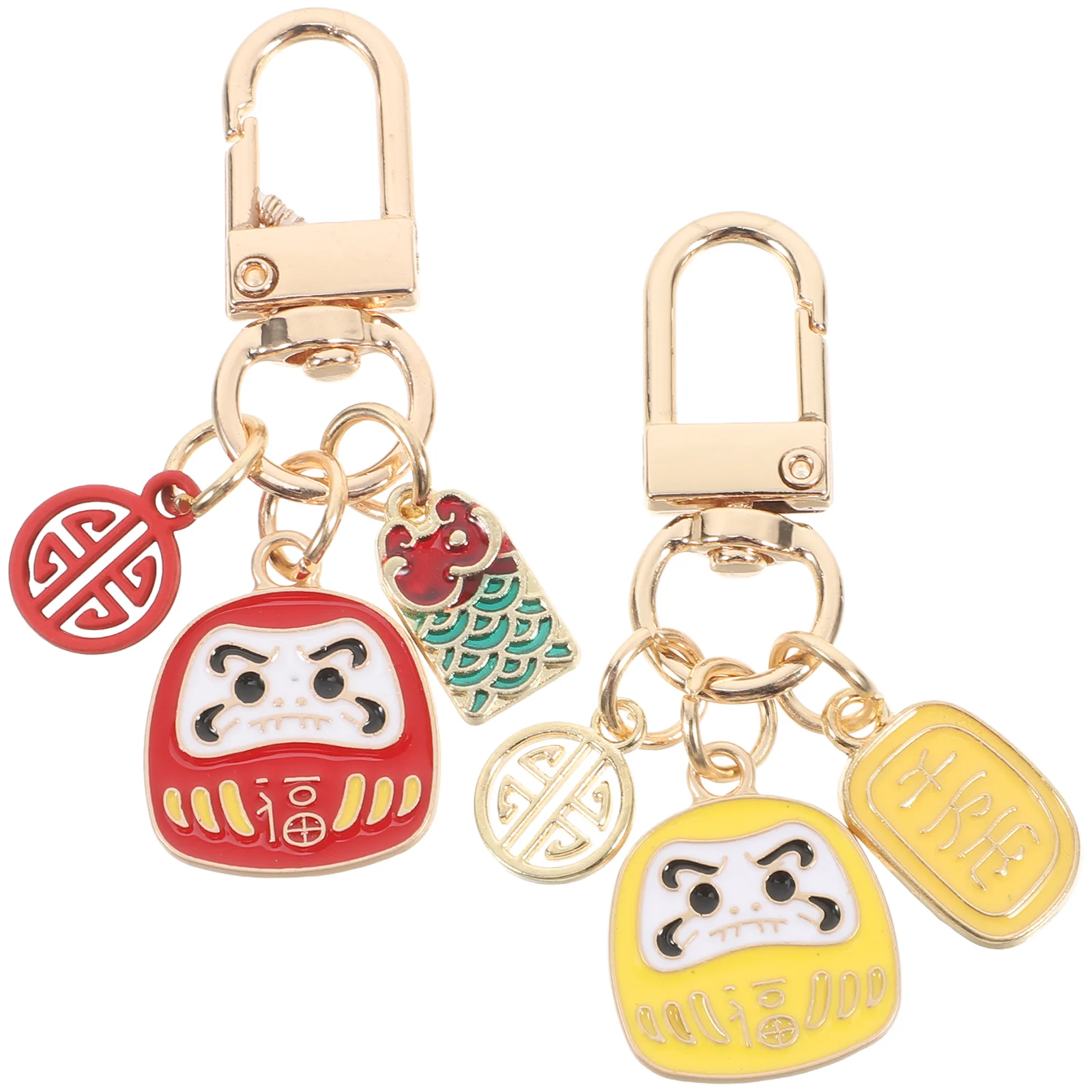 Брелок Daruma японская фигурка подвеска из цинкового сплава японские куклы кулон