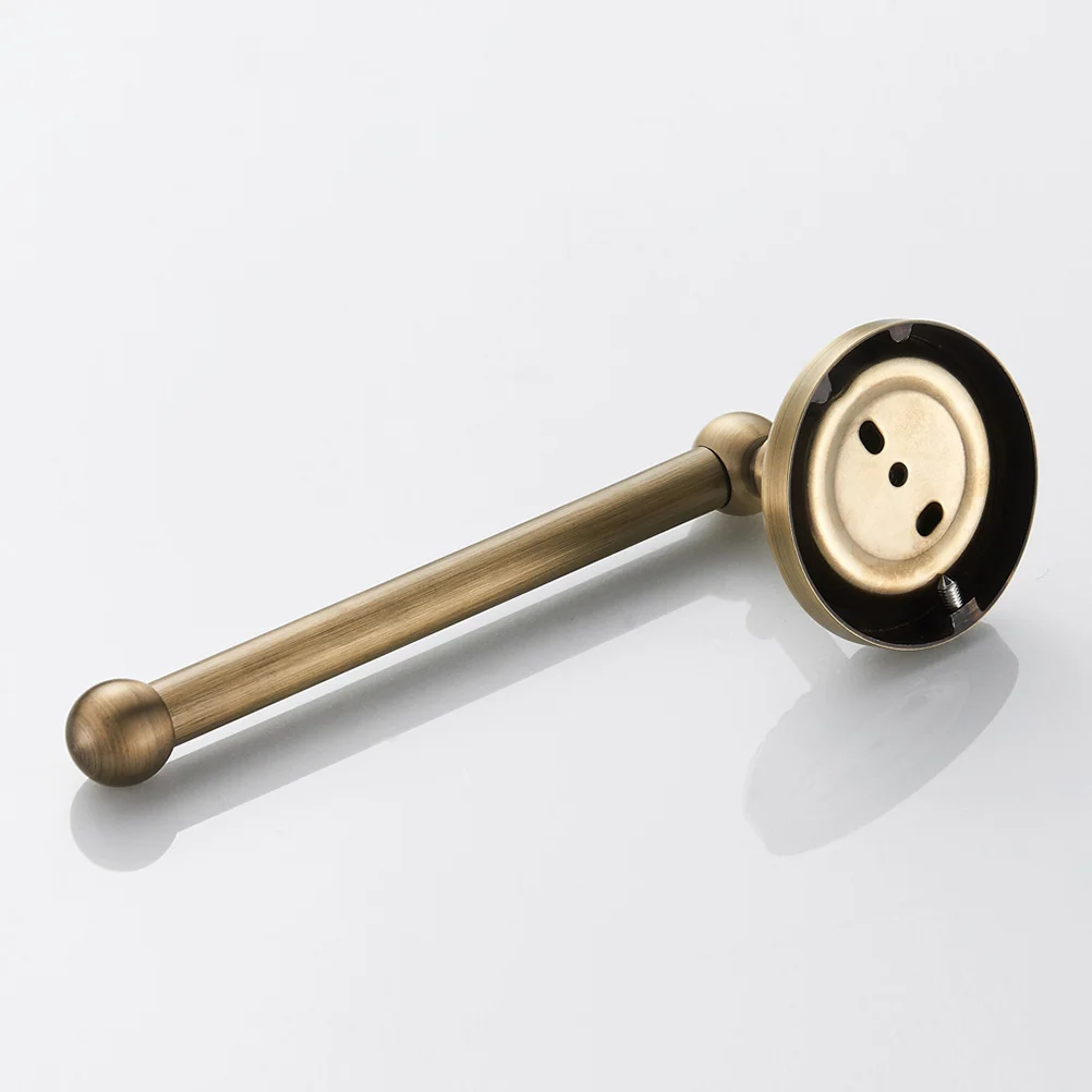 

1PCS Paper Towel Rack Chassis Brushed Bronze Simple Hanging Bathroom Wall Holder