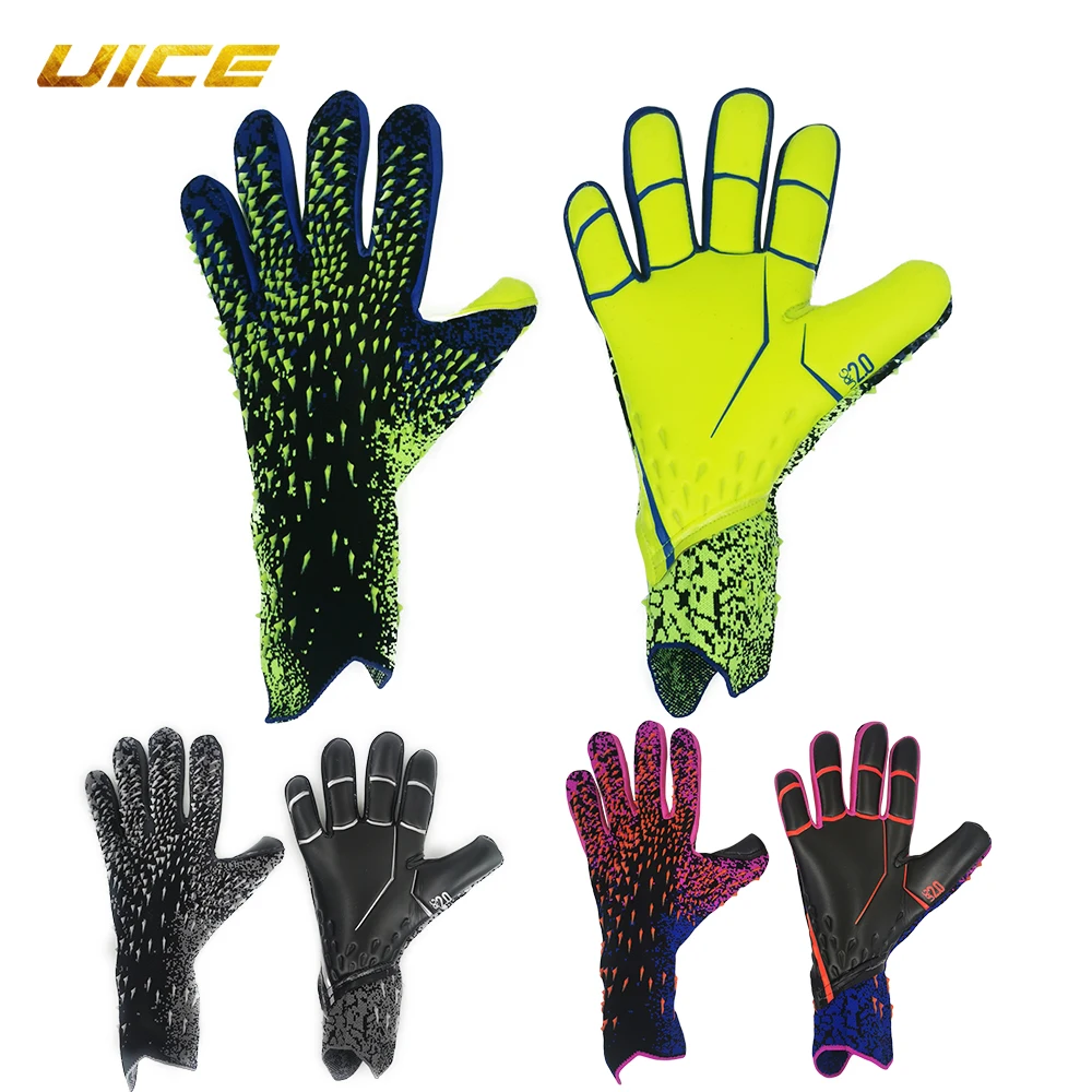 

Latex Football Goalkeeper Gloves Thickened Football Professional Protection Adults Teenager Goalkeeper Soccer Goalie Gloves