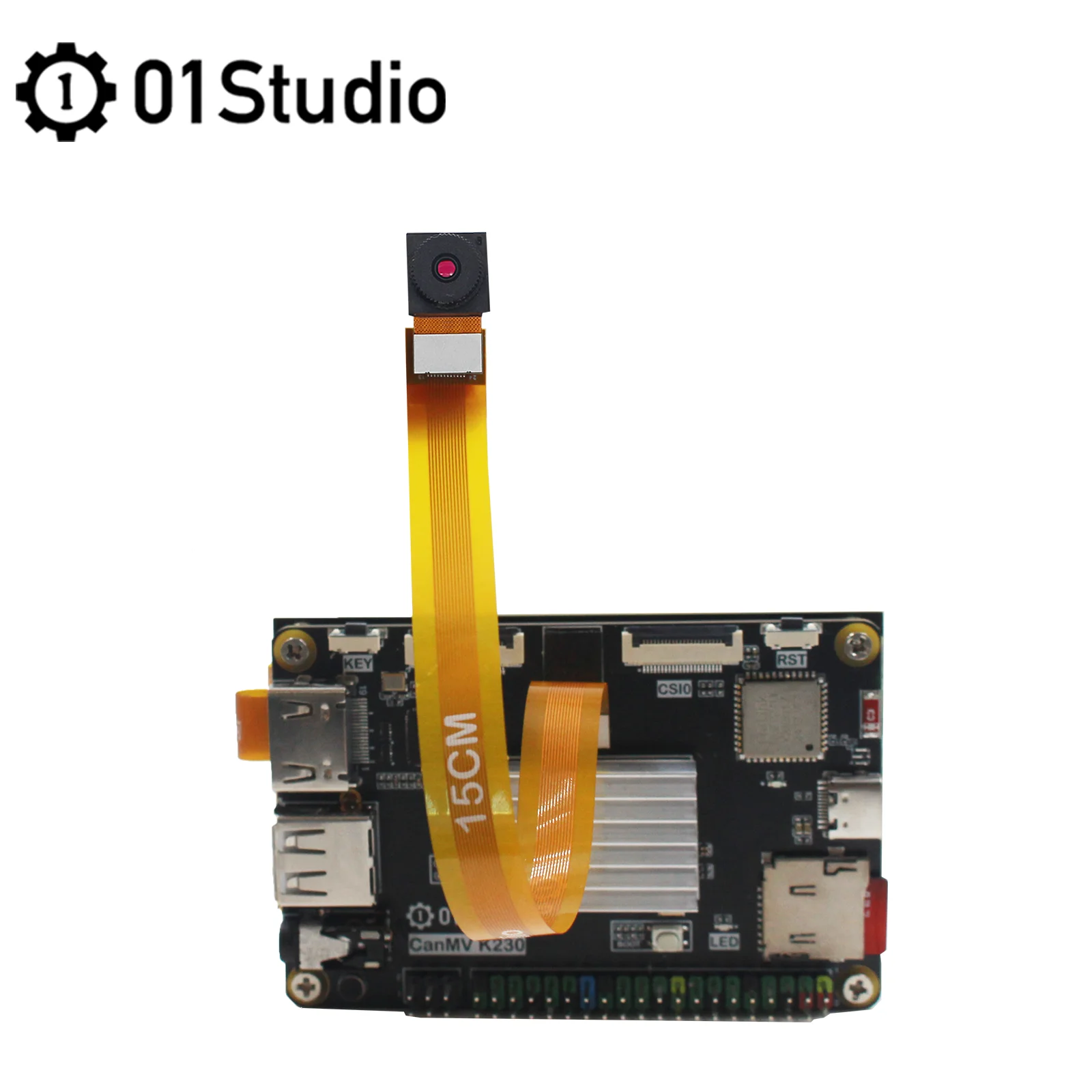 01Studio CanMV K230 AI Макетная плата Удлинительный кабель для камеры 24P 15 см Мягкий FPC