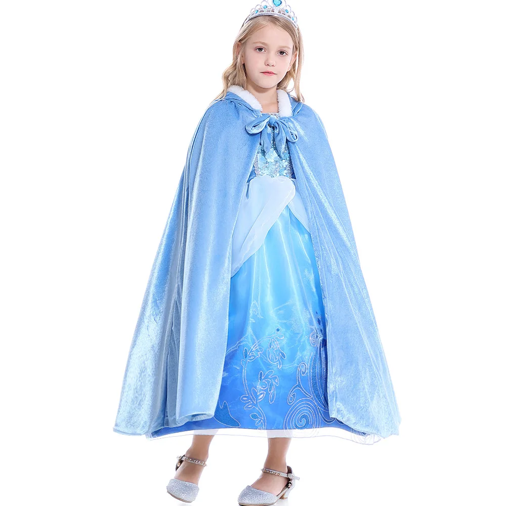 

Tv & Movie Costumes Princess Cinderella Cosplay Dress Kids Girls Cosplay Costume Party Dress