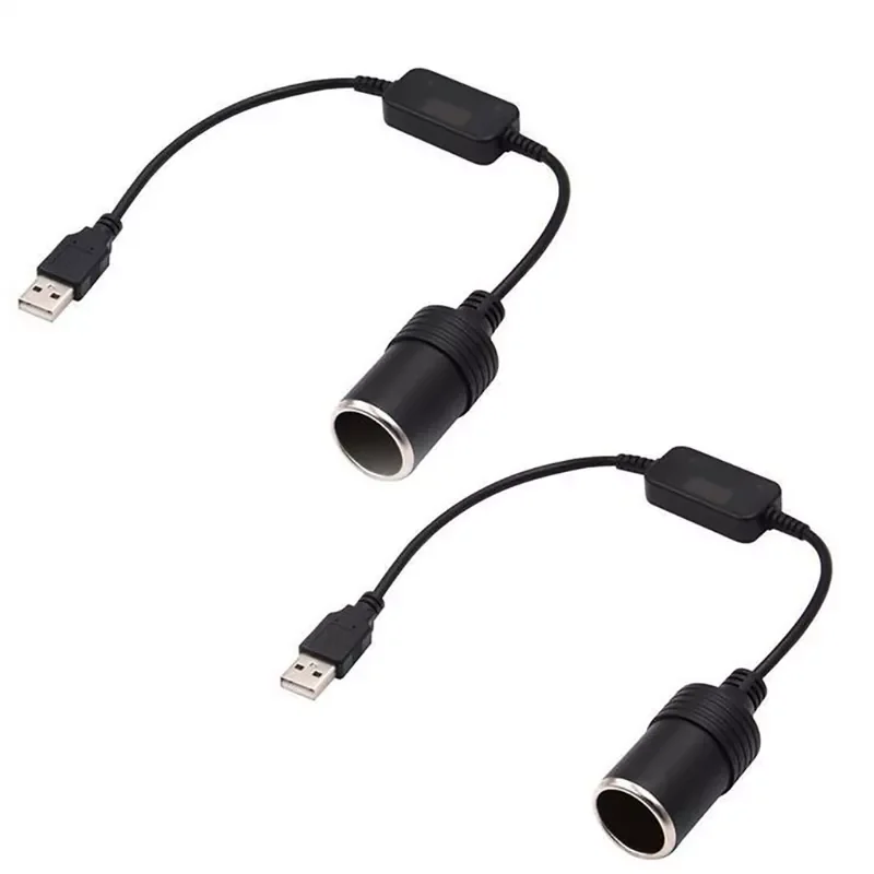 

Pc 120/35cm Universal Car Cigarette Lighter Socket Female Cable Converter for GPS E-Dog Dash USB to Dc Convert Cable 5V to 12V