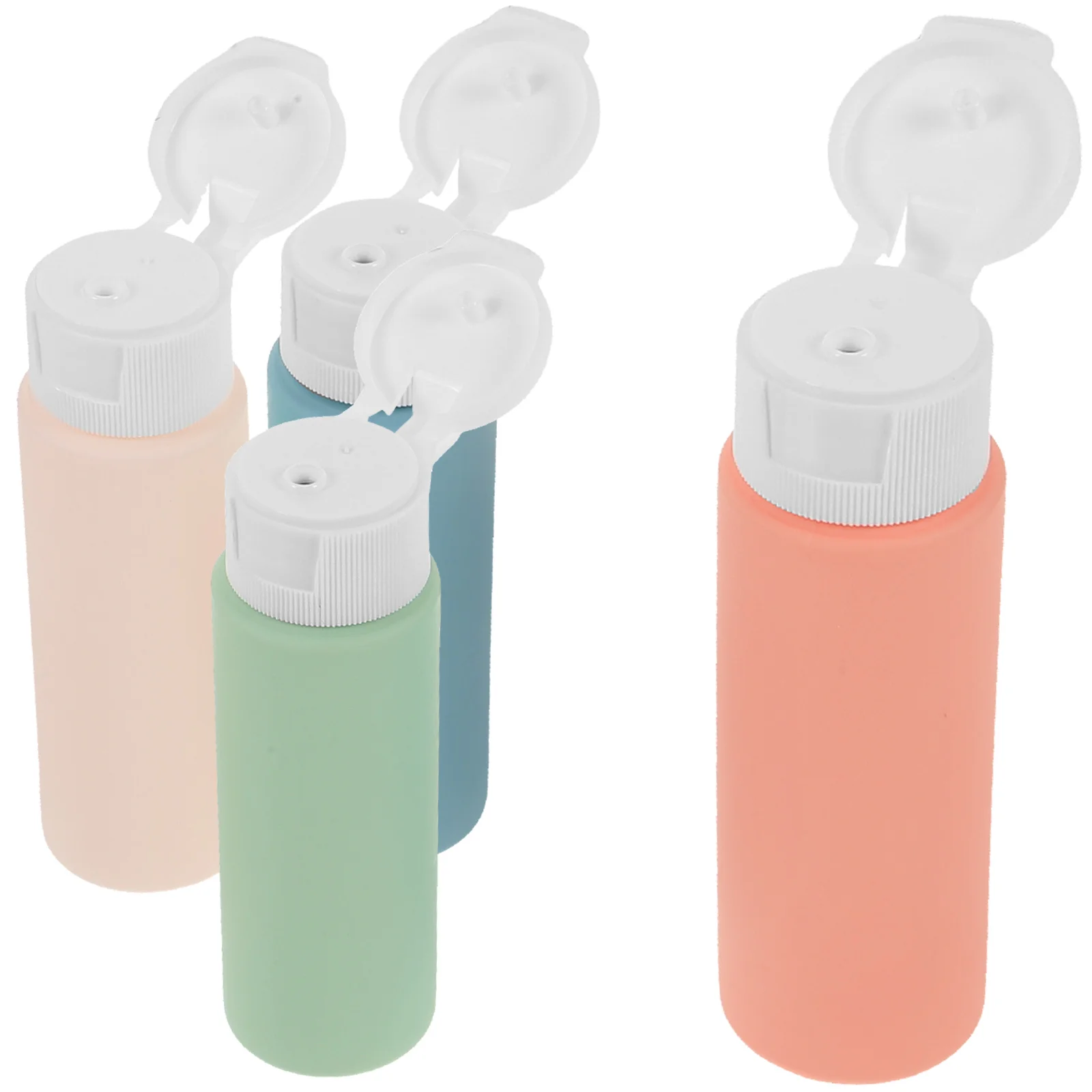 

4 Pcs Hose Lotion Dispenser Bottle Shampoo Squeeze Travel Dispensing Refillable
