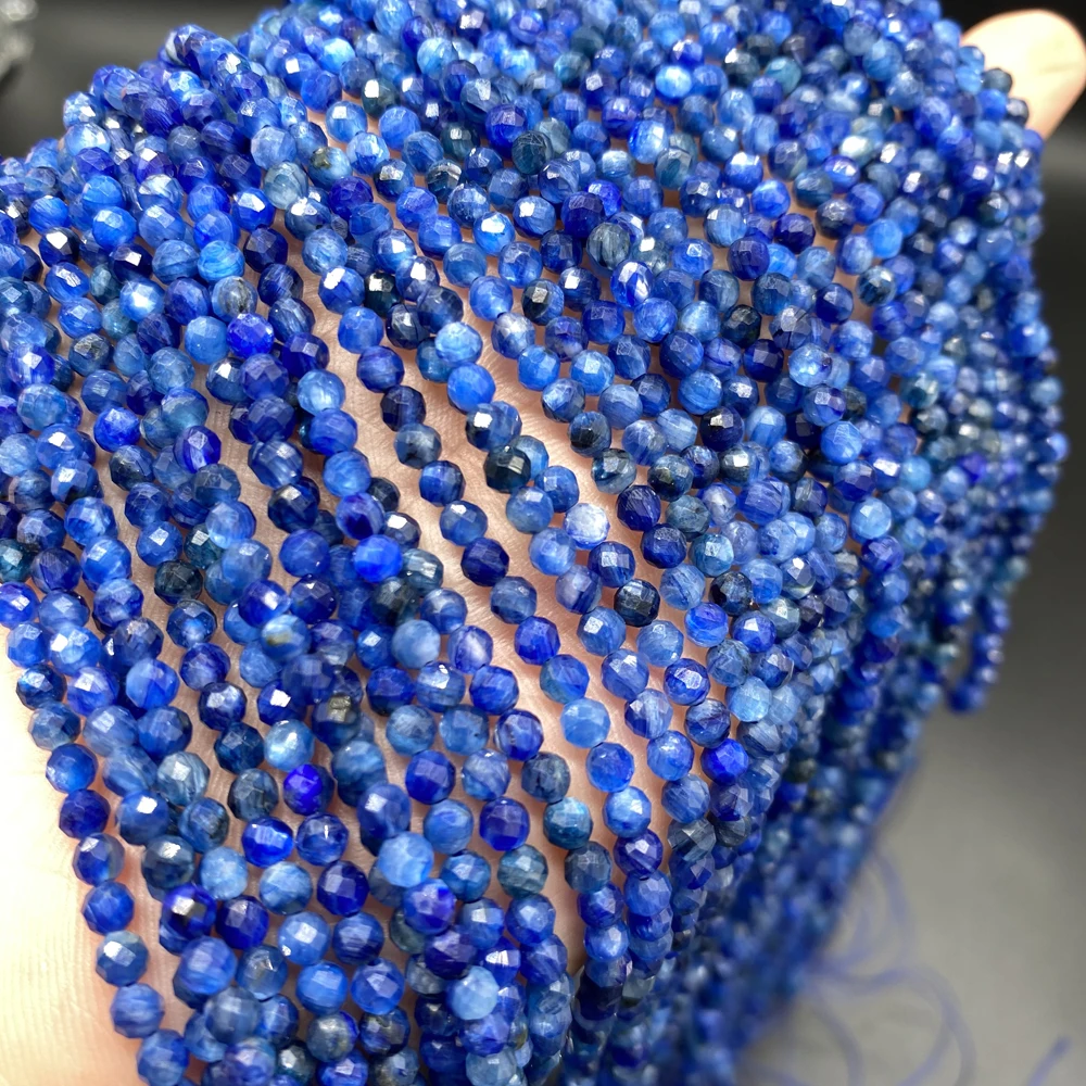 

Натуральный Полудрагоценный камень, Синий Агат, граненые, Исцеляющие кристаллы, свободные бусины, для самостоятельного изготовления ювели...