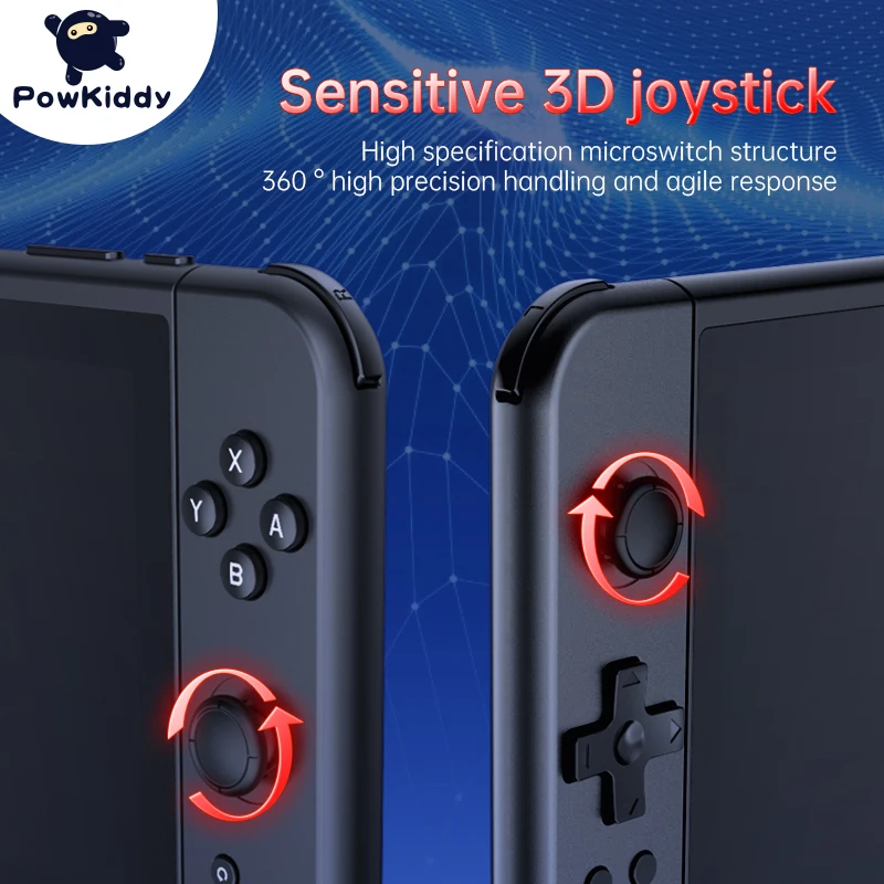 Новая портативная игровая консоль POWKIDDY X70 7 дюймов HD экран Ретро дешевые подарки