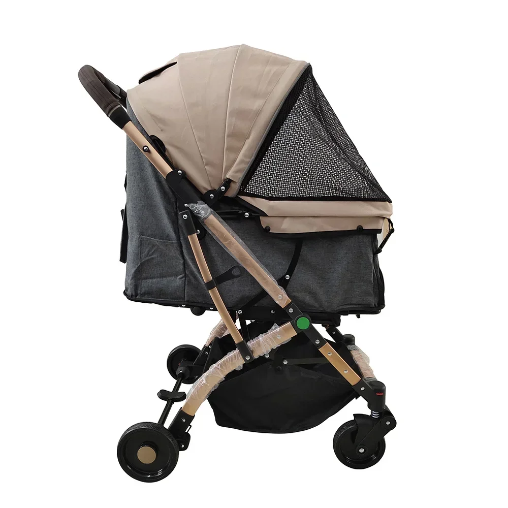 Оптовая продажа индивидуальные четыре колеса роскошная складная коляска для