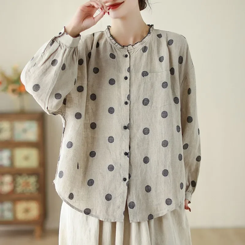 Женские повседневные рубашки с длинным рукавом Новое поступление 2024 весенние
