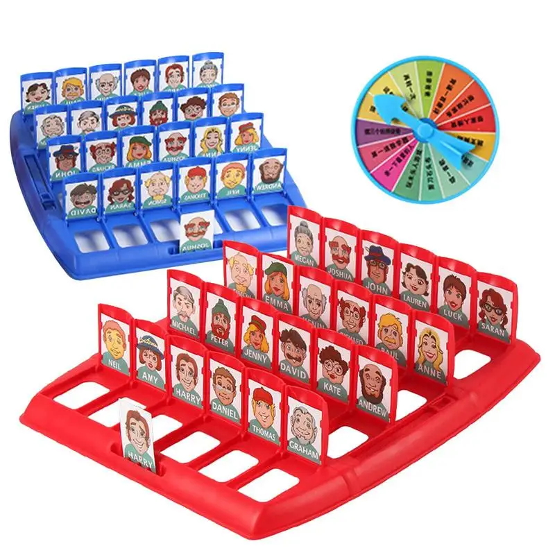 

Family Guessing Game Entertained Guess Who Game For Kids 48Pcs Board Game Toys Early Development Educational Toy Original For
