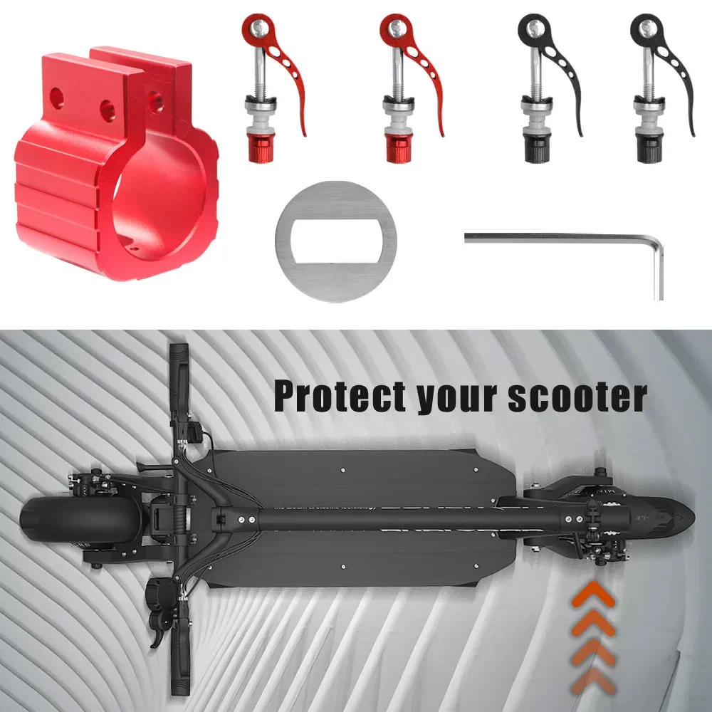 Фото Модернизированный складной зажим для Dualtron Dt3 Spider Speedual Zero 8X 10X 11X для Kugoo G1, новый замок, прочный замок с вертикальным стержнем №4