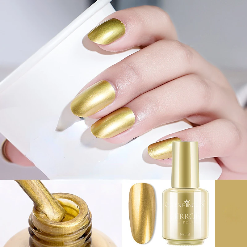 

Акриловые материалы для ногтей металлический зеркальный лак для ногтей эффект стойкий разноцветный Блестящий органический Полупостоянный лак для ногтей