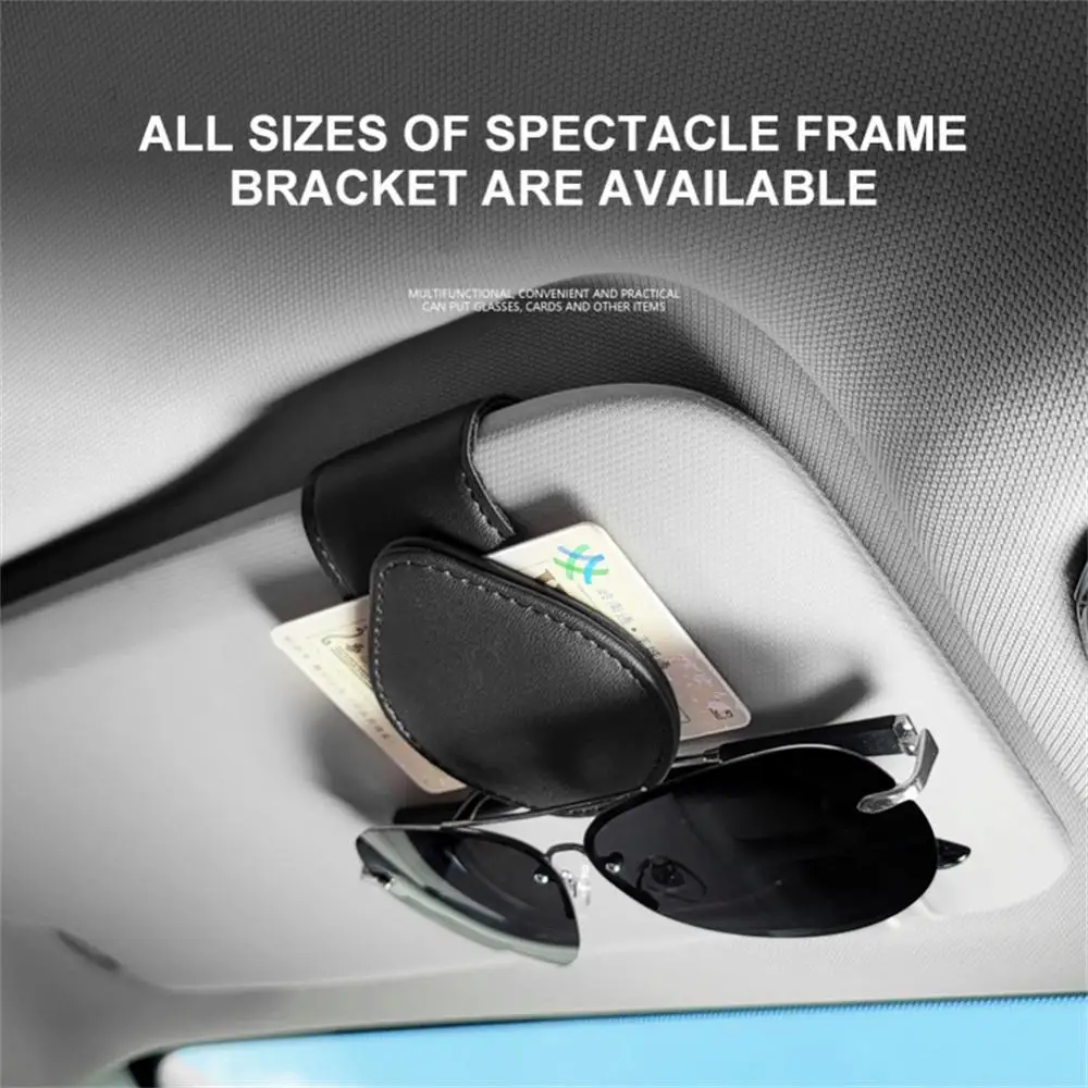 

Car Glasses Case Sunglasses Clip Leather Car Interior Card Ticket Fastener Portable Sunglasses Holder Clips Auto Accessories
