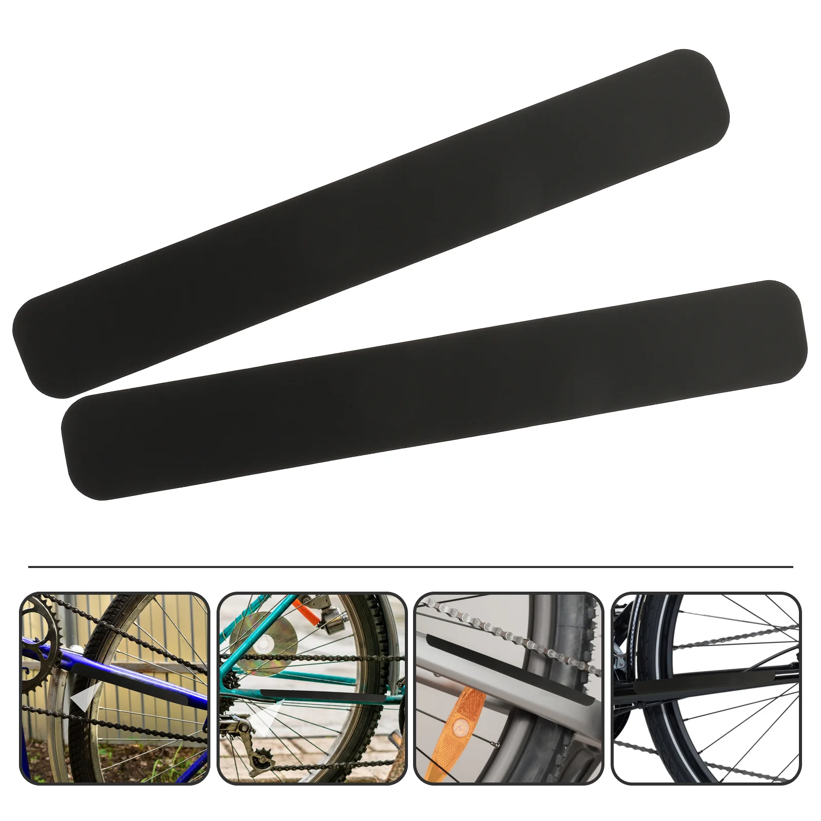 

Bike Panniers Bicycle Chain Guard Silicone Tape Anti-scratch Protective Stickers