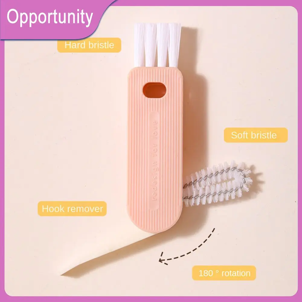 

U-shaped Cup Mouth Brush Cleaning Brush Brush Cup Crevice Rotatable Bottle Gap Cleaner Brush Multi-functional Cup Lid Brush Cup