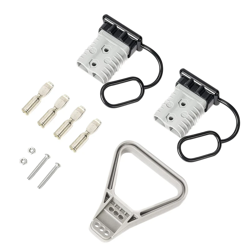 

2Pcs 2/0 AWG 350A Battery Power Connector Cable Quick Connect Disconnect Kit Anderson Connector For Winch Trailer