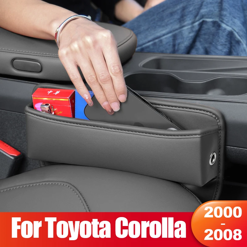 

For Toyota Corolla E130 E140 E150 2000 2001 2002 2003 2004 2005 2006 2007 2008 Car Seat Gap Storage Box Pocket Accessories