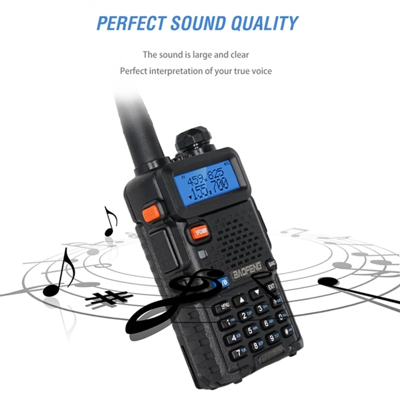 10pcs Baofeng UV-5R Powerful Walkie Talkie CB Radio High Power 8W Dual Band UV-5R 128 Channel UHF VHF Ham Radio for 10km Hunting