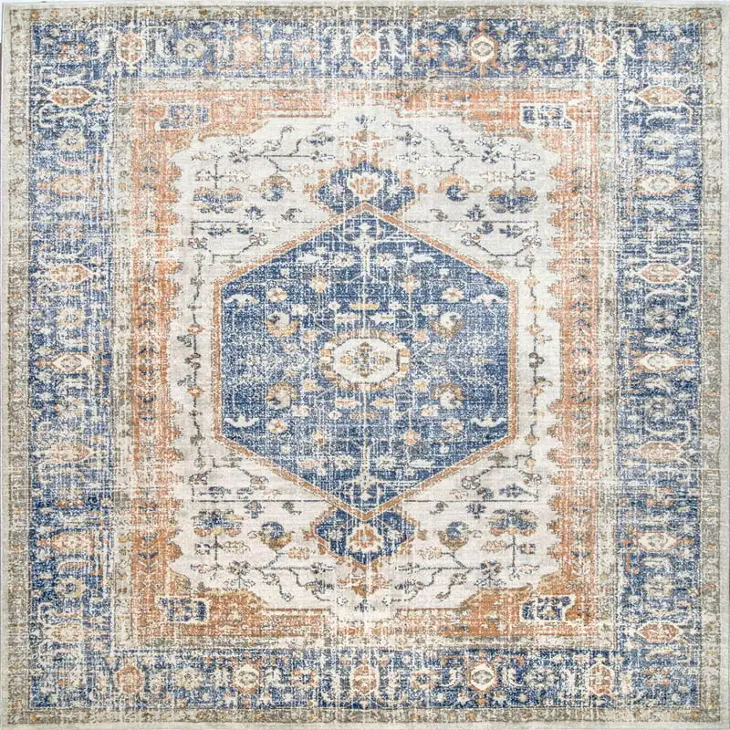 

Jacquie Floral Area Rug, 10' x 14', Blue