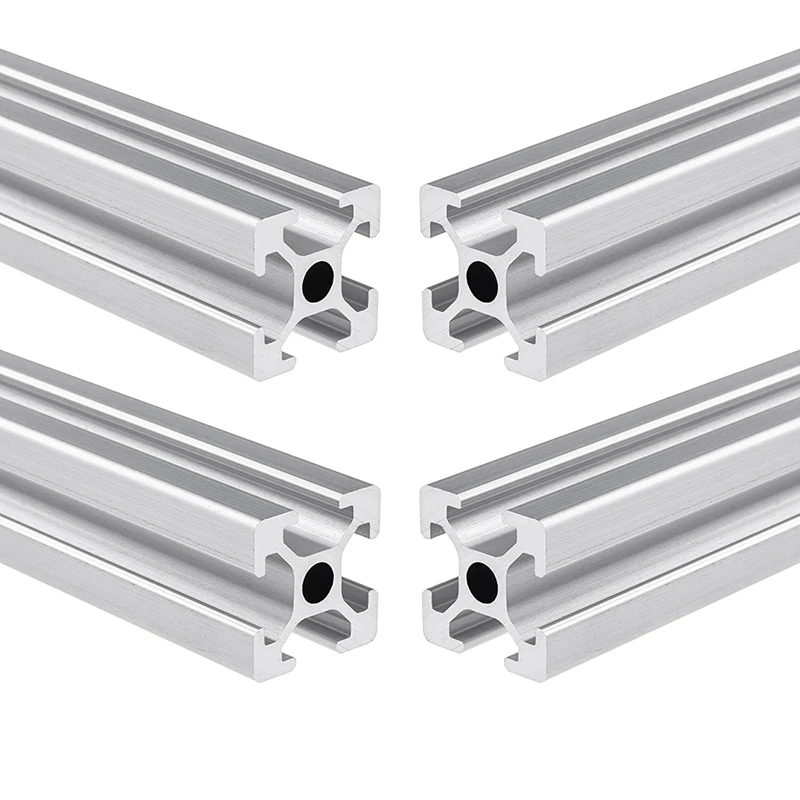 

Hot 4PCS 400Mm T-Type 2020 Aluminum Extrusion Profile European Standard Anodized Linear Guide For 3D Printer Parts