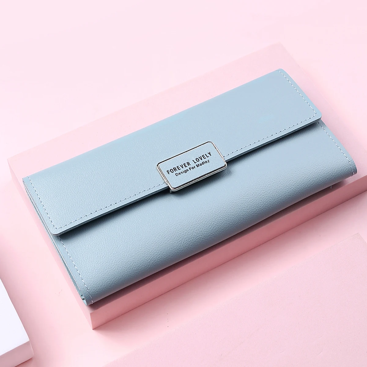 

Women Long Wallets Luxury Girl PU Leather Money Pocket Card Holder Female Phone Bag Coin Purse Multi-card Position Zipper Bag