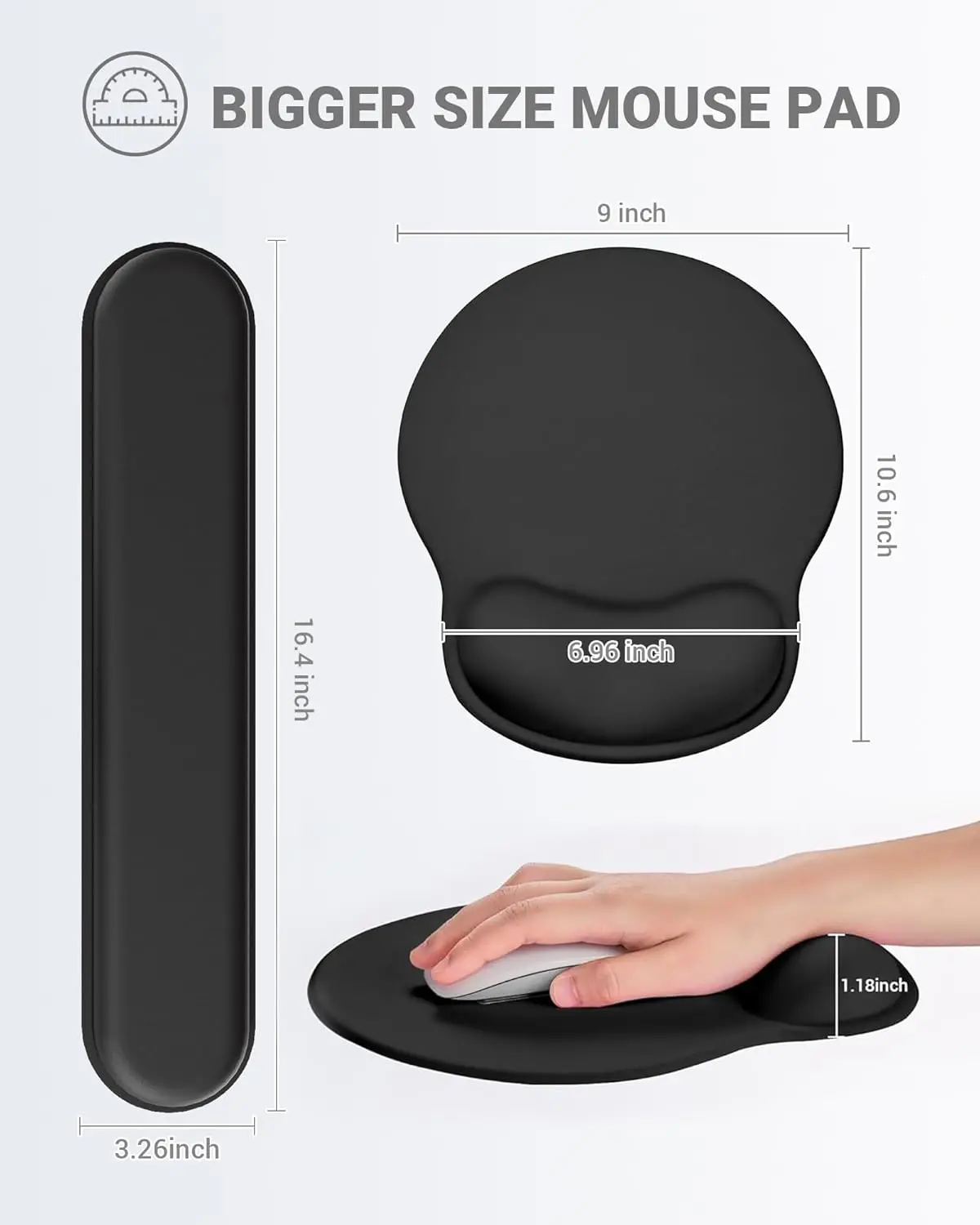 Эргономичный коврик для мыши набор поддержки запястья подставок клавиатуры из