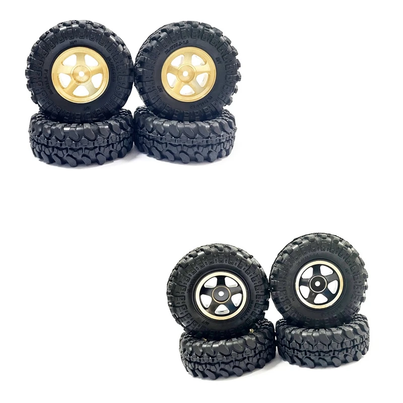 

4 шт., латунные колесные диски и шины для FMS Toyota Fj Cruiser Land Cruiser