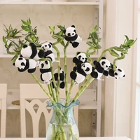 5pcs creative plush panda clip cute small stuffed animal doll black kungfu panda curtain clip home decorations souvenir toys