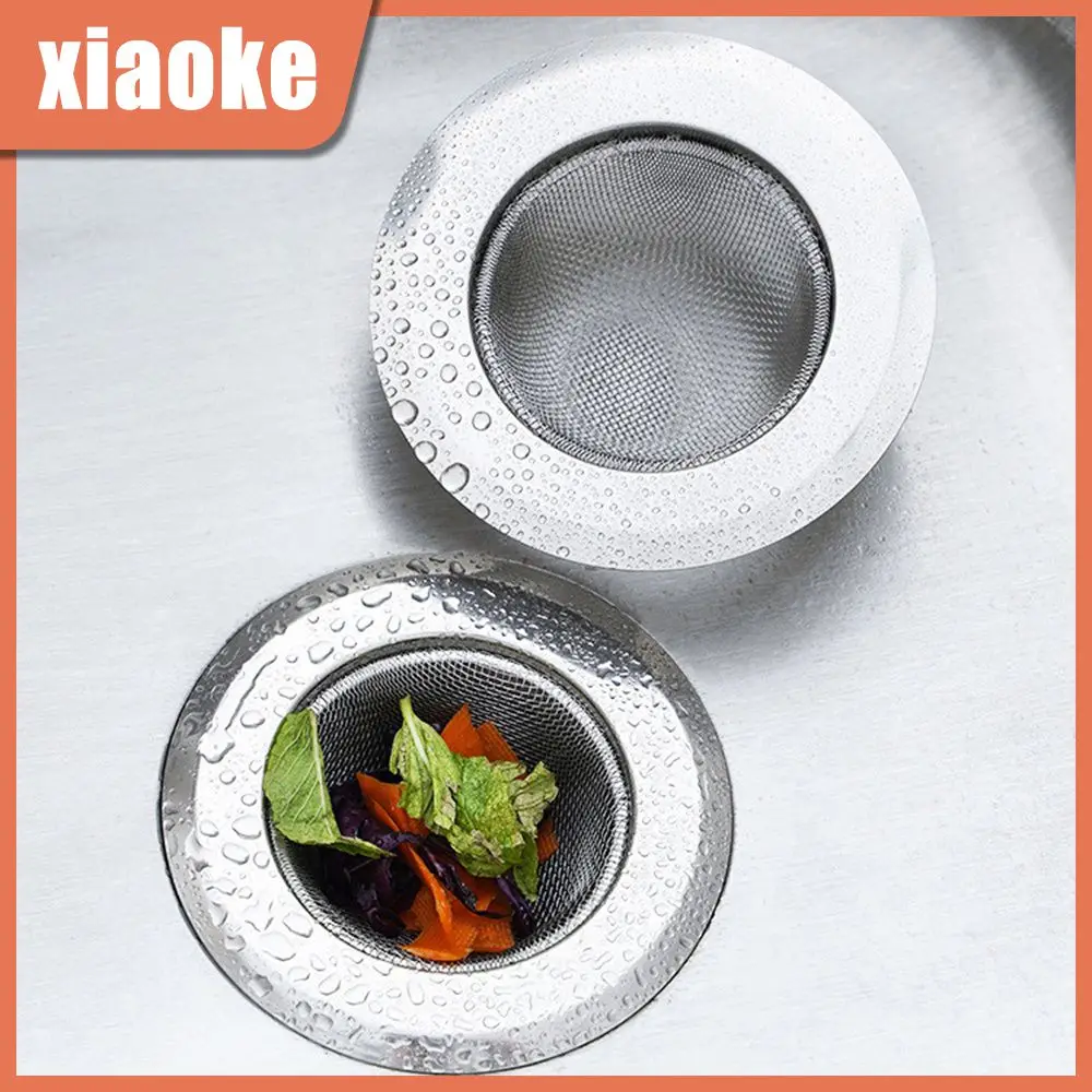 

Stainless Steel Floor Drain Filter Sink Funnel Anti Blocking Hair Strainer Waste Screen Hair Catcher Stopper Kitchen Accessories