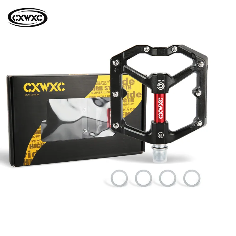 Фото Подставка для велосипеда CXWXC плоская платформа, педали, алюминиевая, для горного велосипеда №1