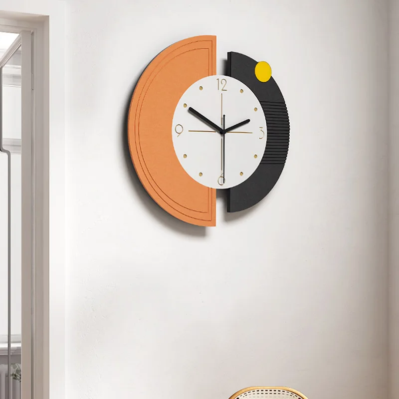 Stylish Quartz Clock Mechanism Sticker Giant Wall Clock Nixie Unusual Poster Relog De Pared Aesthetic Room Decoration DX50WC