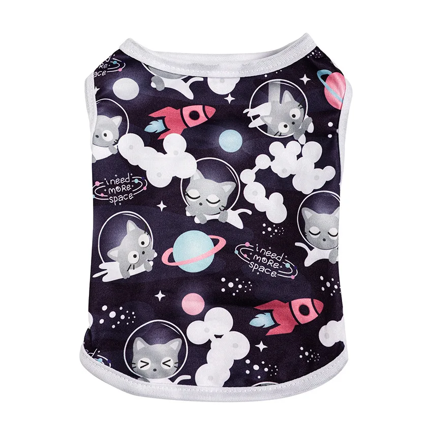 Одежда для домашних животных на весну лето Новинка Повседневная тонкая майка с