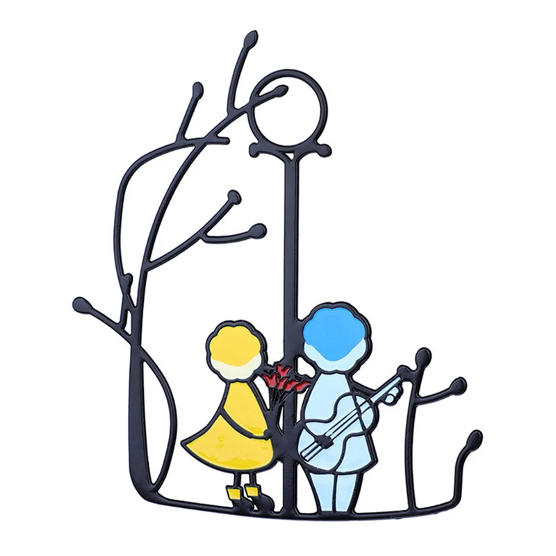 

Art Window Hangings Angels Couple Love Home Decor Gift Wind Chimes & Hanging Decorations