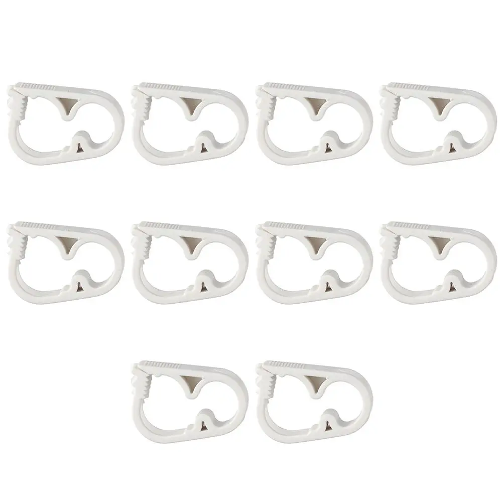 

Пластиковые трубные зажимы 10 шт., Белый Зажим для лабораторного шланга с регулятором расхода, 6 ~ 12 мм/1/4 ~ 1/2 дюйма, бутылка для инфузии с зажимом