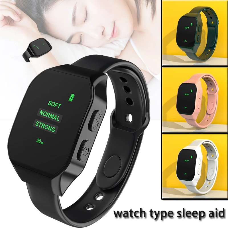 

Sleep Aid Watch Anti-anxiety Insomnia Hypnosis Device Microcurrent Pulse Sleeping Relief Relax Hand Massage Pressure Soothing