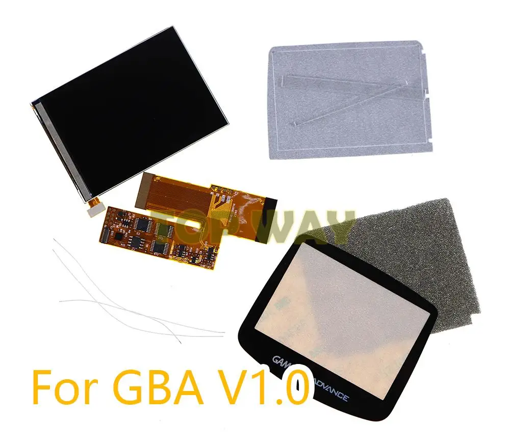 

6sets For GBA Console Adjustable Brightness OEM 10 Levels High Brightness IPS Backlight LCD for Nintend GBA Console