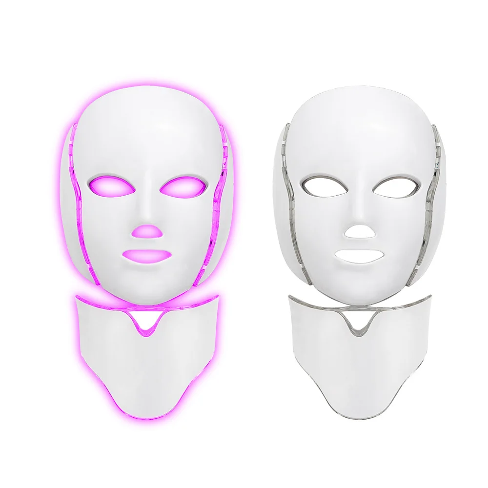 

LED Facial Mask 7 Colors Light Phototherapy Skin Rejuvenation LED Mask Micro Current Anti Wrinkle Acne Photon Beauty Machine