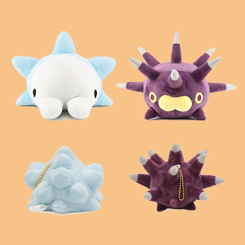 

3 Styles 13cm Marine Animal Sea Urchin Sea Cucumber Plush Toy Stuffed Soft Pendant Dolls With Keychain Keyring Gift For Baby Kid