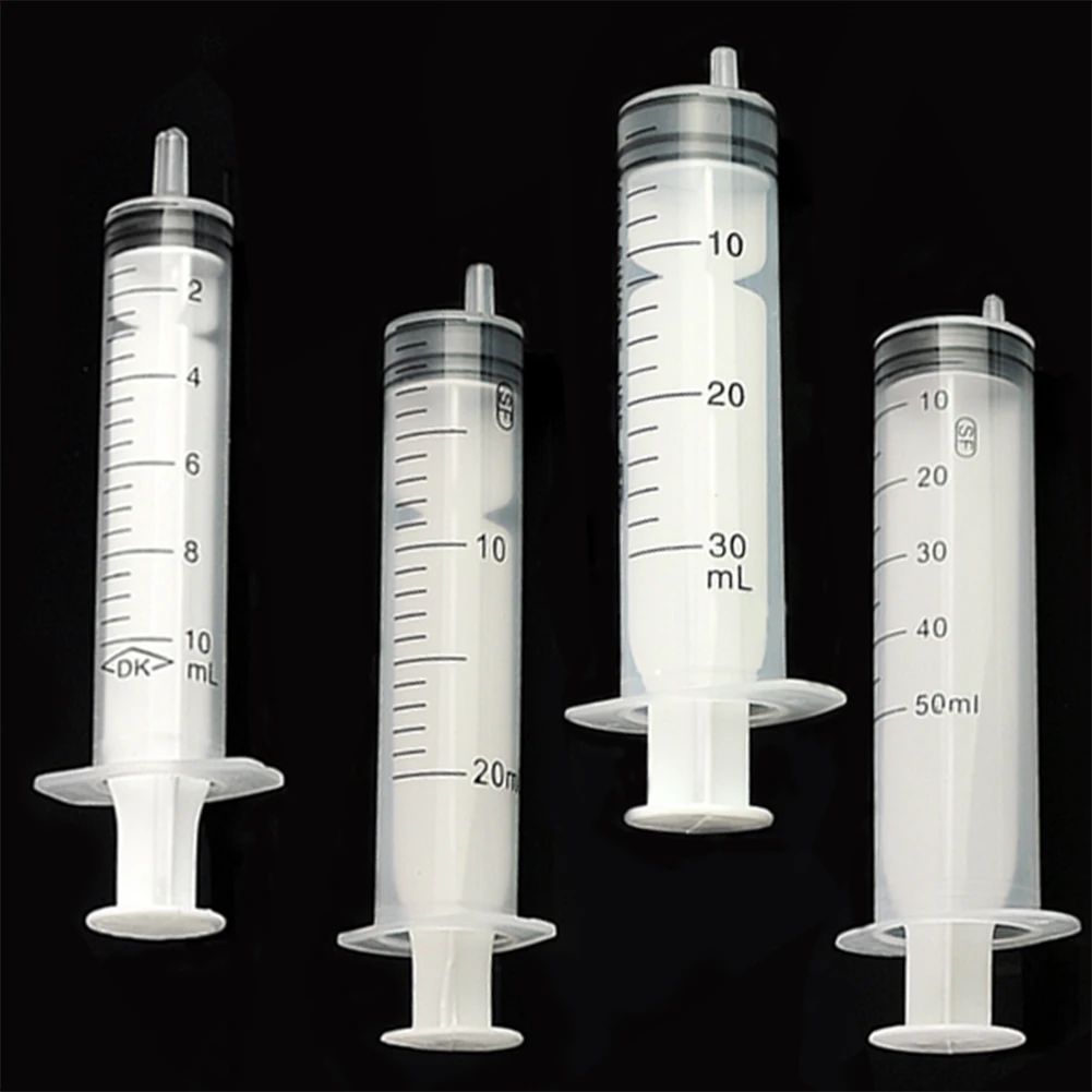 

8pcs 4 Volumes (10ml 20ml 30ml 50ml) Set Syringe Slim Injection Nutrient Syringe Wholesale Each Size=2pcs total 8pcs Hydroponic