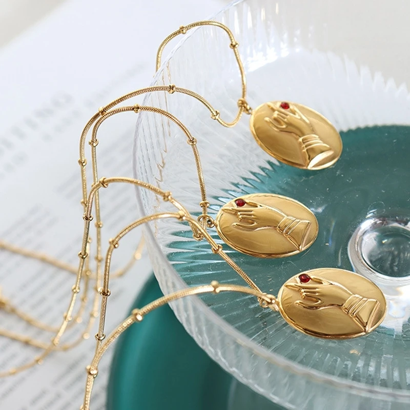 

Stainless Steel Zircon Pendant Necklace Luxury Brand Chokers Necklaces Bridesmaid Gift Wedding 2022 Jewellery Dropship Suppliers