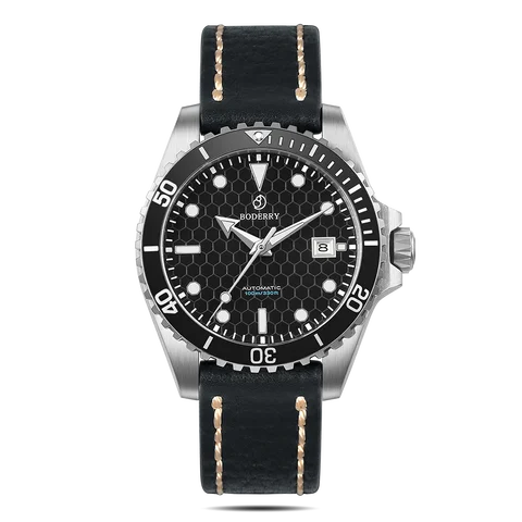 BODERRY Men's Titanium Diver Automatic Watches Top Brand Luxury Clock 100M Waterproof Wristwatch Sport Mechanical Watch for Men