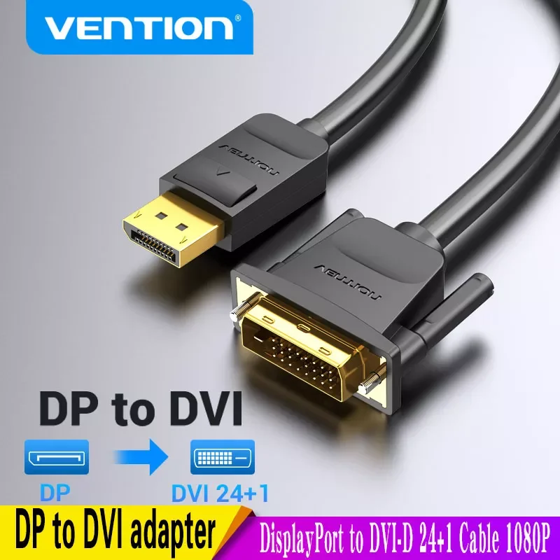 

DisplayPort to DVI Cable to DVI-D 24+1 Cable 1080P Male to DVI Male to Cable for Projector Monitor to DVI Cable