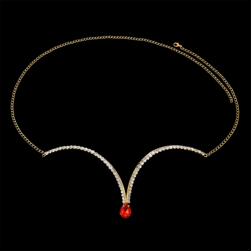 

Delicate Chest Chain for Women Single Layer Chest Chain HipHop Punk Chest Chain Women Summer Beach Bikini Party Decors