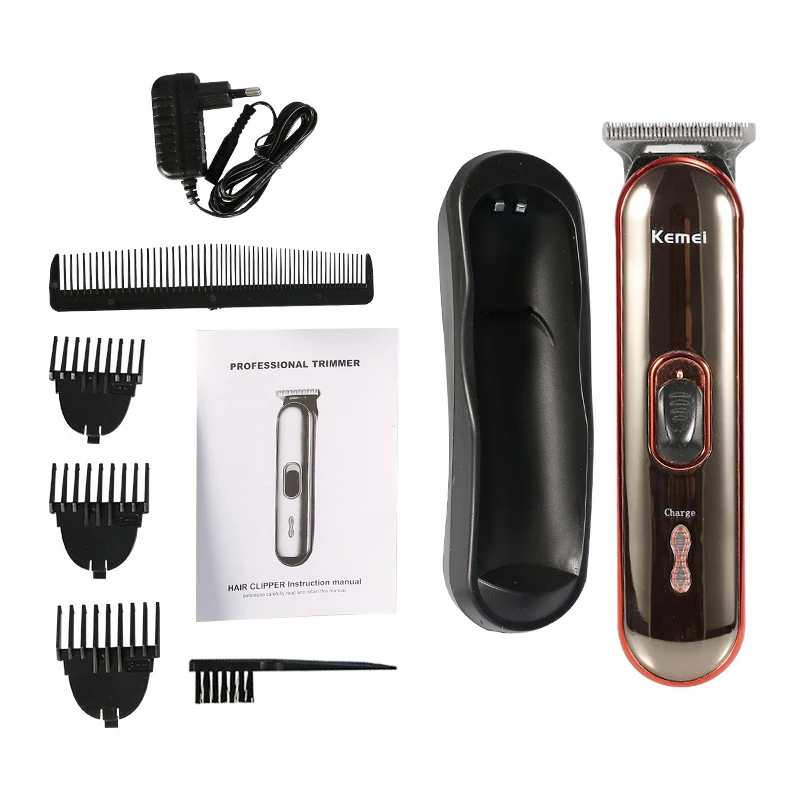 

Kemei Electric Hair Clipper Low Noise Men's Adjustable Ceramic Blade Rechargeable Cordless Hair Trimmer Hair Cutting Machine