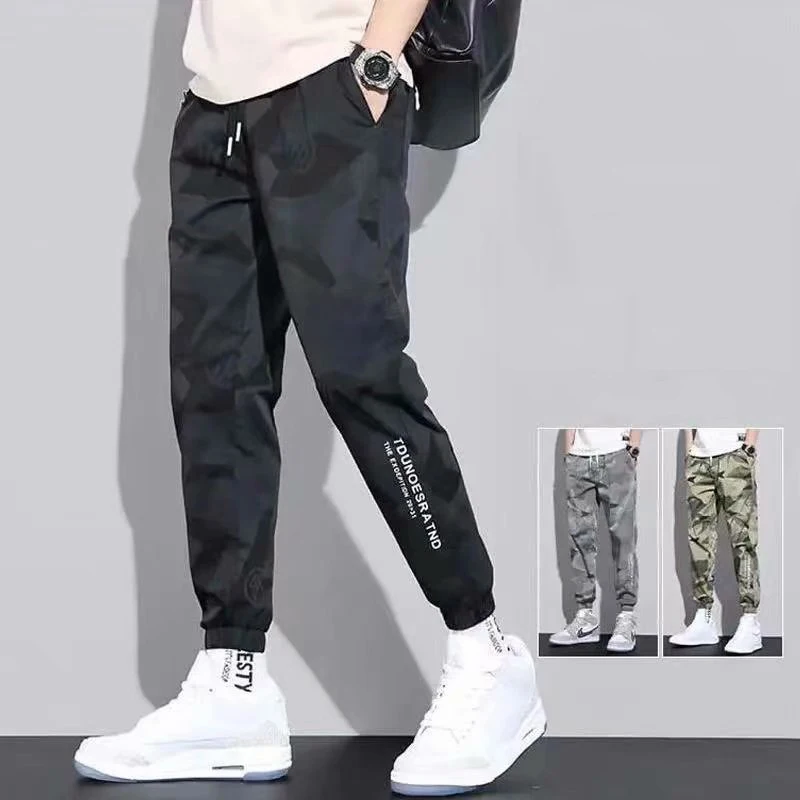 

2022 Men's Pants Hip Hop Fashion Harajuku Streetwear Camouflage Cargo Pants Men Casual Men Clothing Joggers Pants Men Trousers